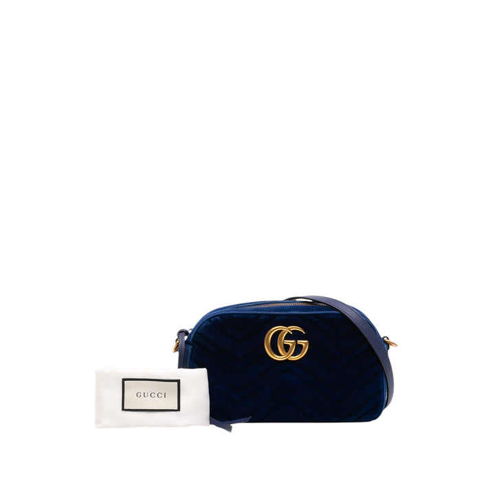 Gucci Sac bandoulière GG Marmont Matelasse Petit Bleu – vue 7 – GABY PARIS