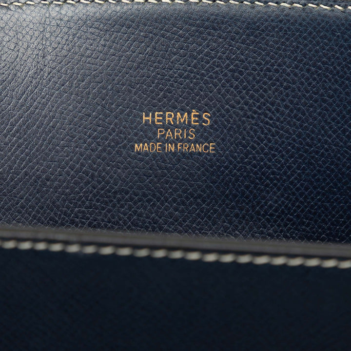 Hermès Sac à main Courchevel Whitebus GM Bleu – vue 5 – GABY PARIS