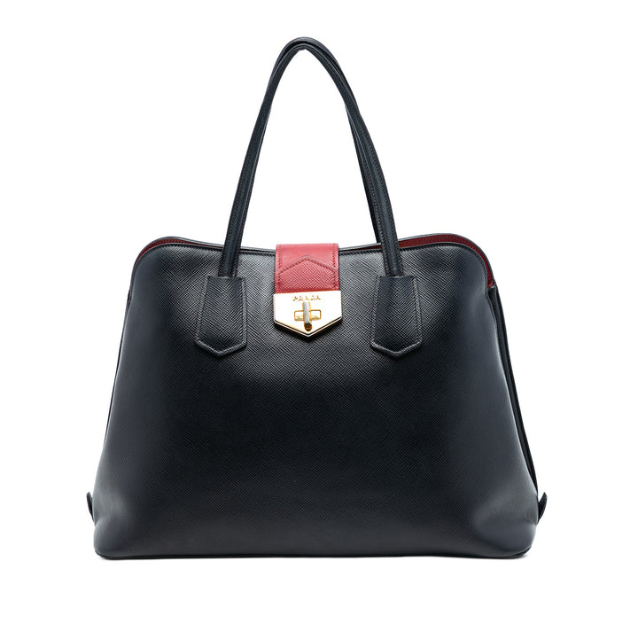 Prada Saffiano Cuir Convertible sac à anse supérieure