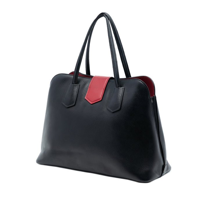Prada Saffiano Cuir Convertible sac à anse supérieure