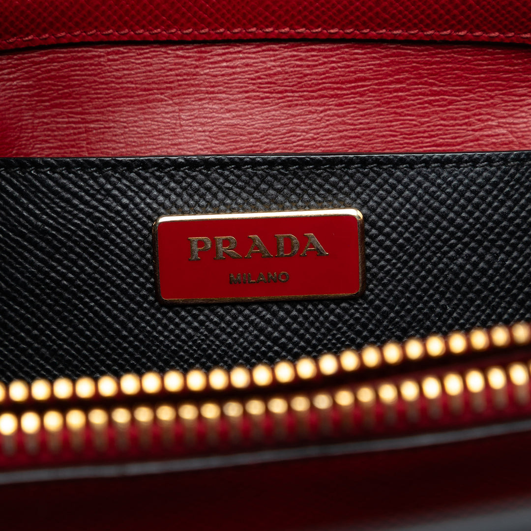 Prada Saffiano Cuir Convertible sac à anse supérieure
