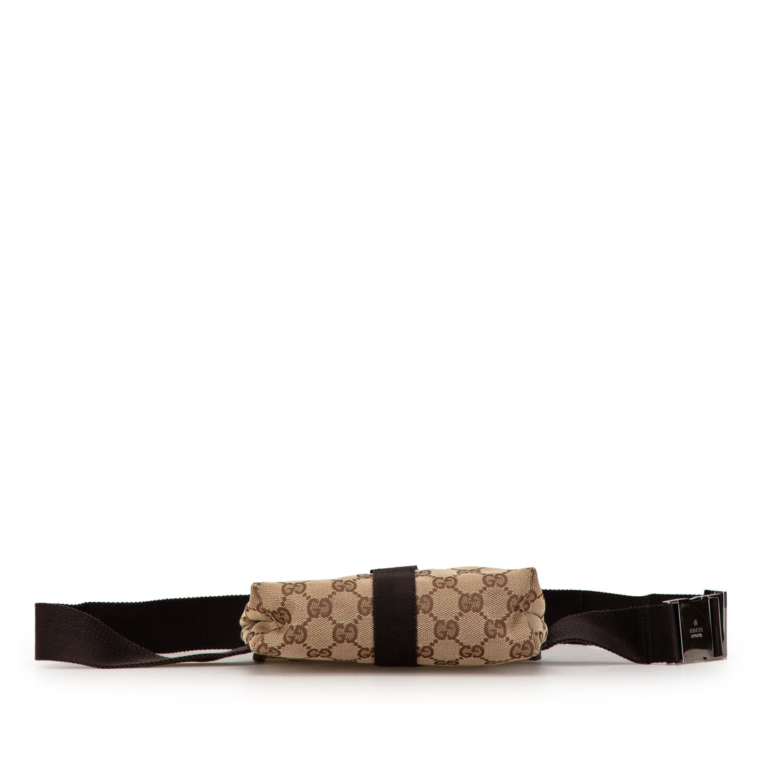 Gucci GG Canvas Belt Bag Brown - GABY PARIS