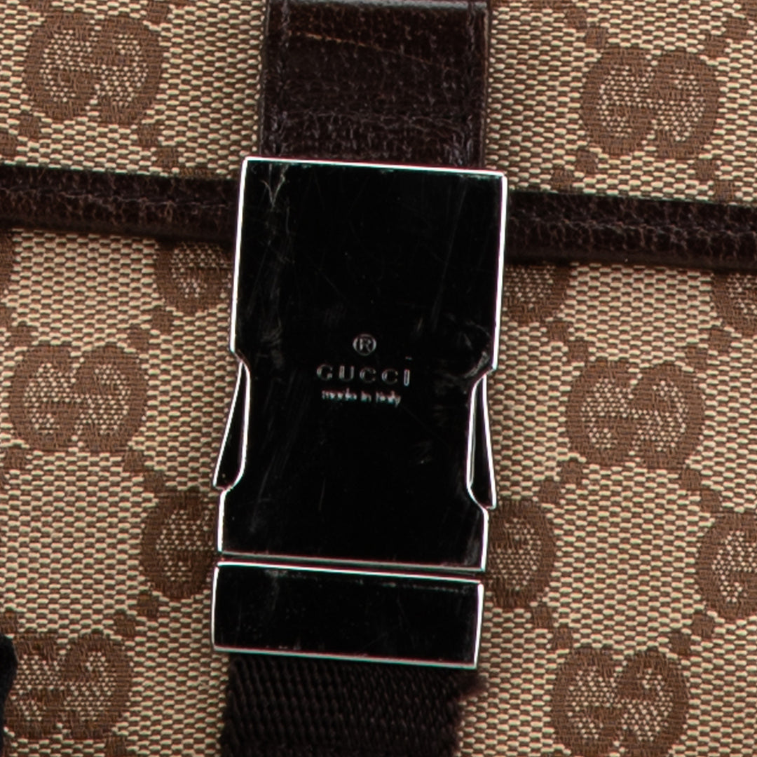 Gucci GG Canvas Belt Bag Brown - GABY PARIS