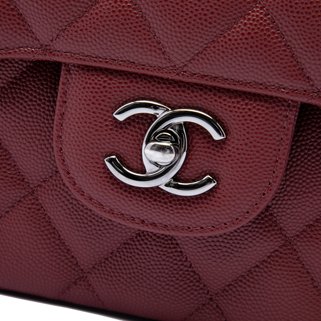 Chanel Classic Double rabat Jumbo Cuir caviar