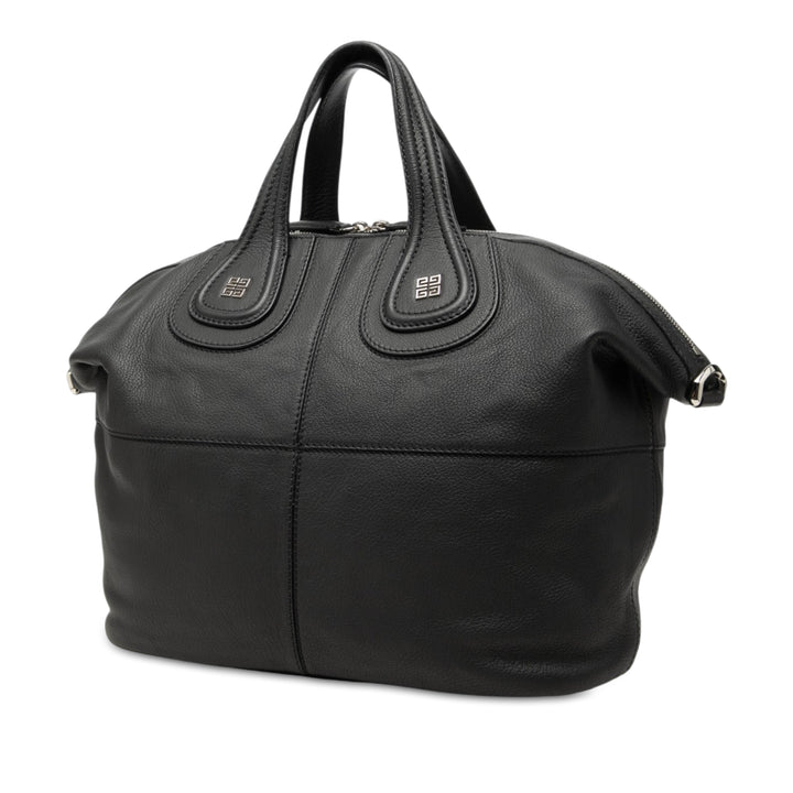 Nightingale Sac Moyen Cuir de veau Noir