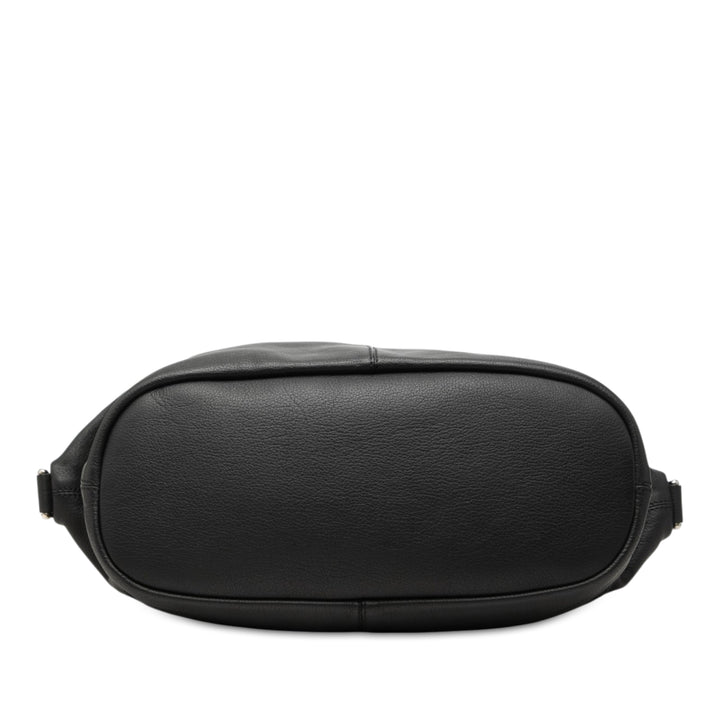 Nightingale Sac Moyen Cuir de veau Noir