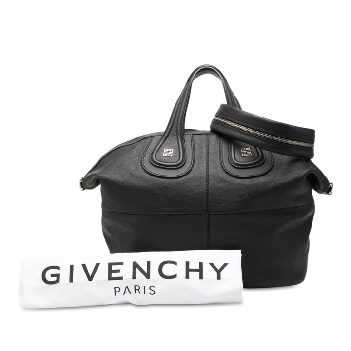 Nightingale Sac Moyen Cuir de veau Noir