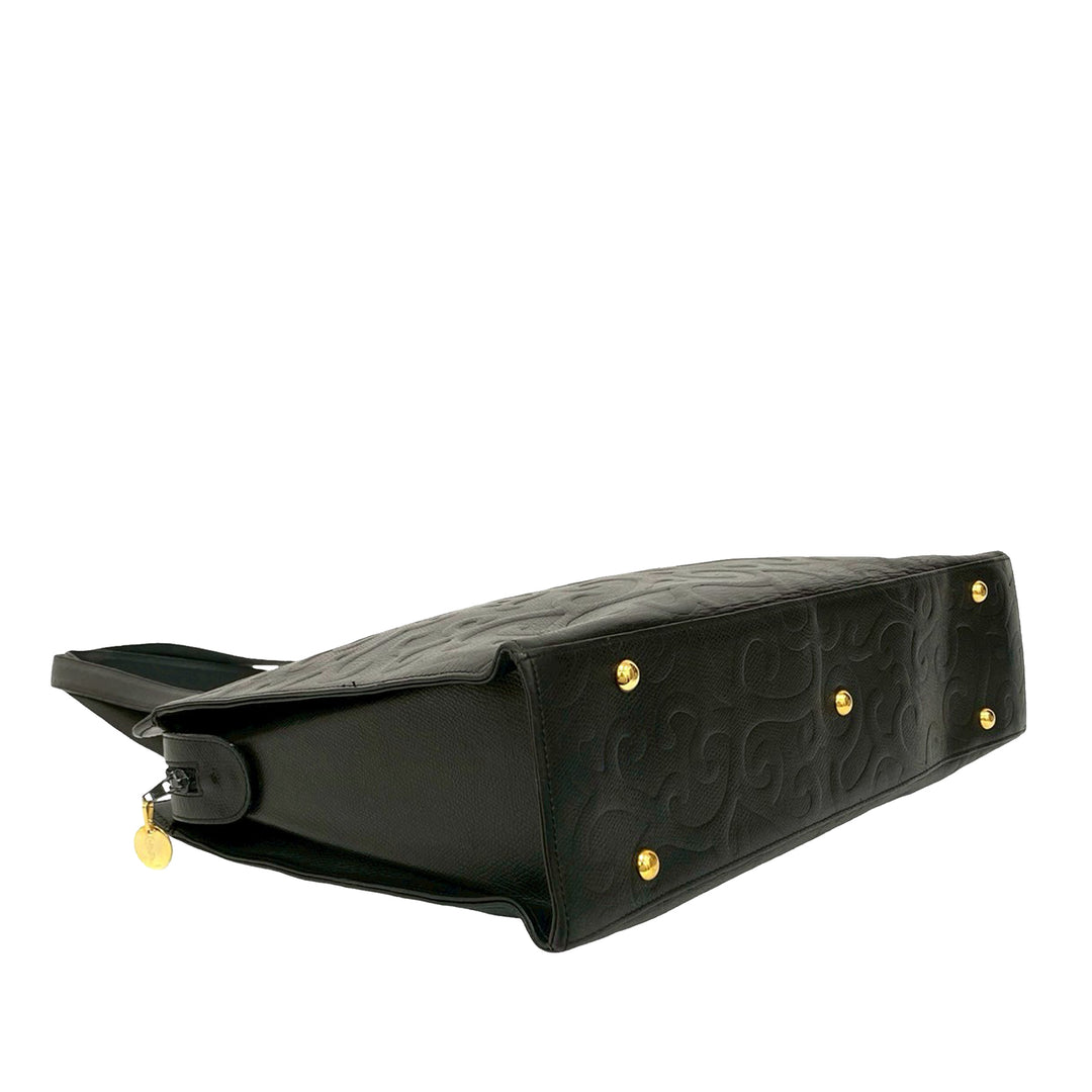 Saint Laurent Arabesque embossé Cuir Cabas