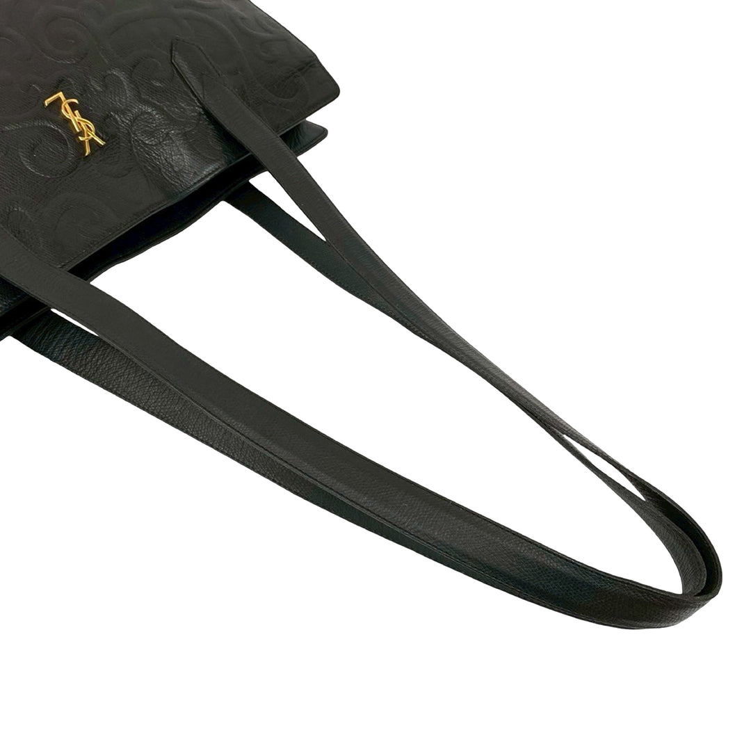 Saint Laurent Arabesque embossé Cuir Cabas
