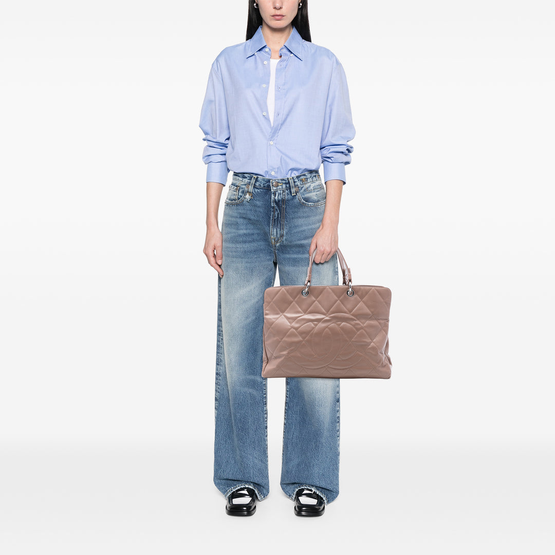 Chanel CC Matelassé Caviar Timeless Cabas