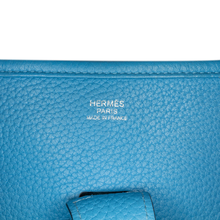 Hermès Clemence Evelyne III GM Blue - GABY PARIS