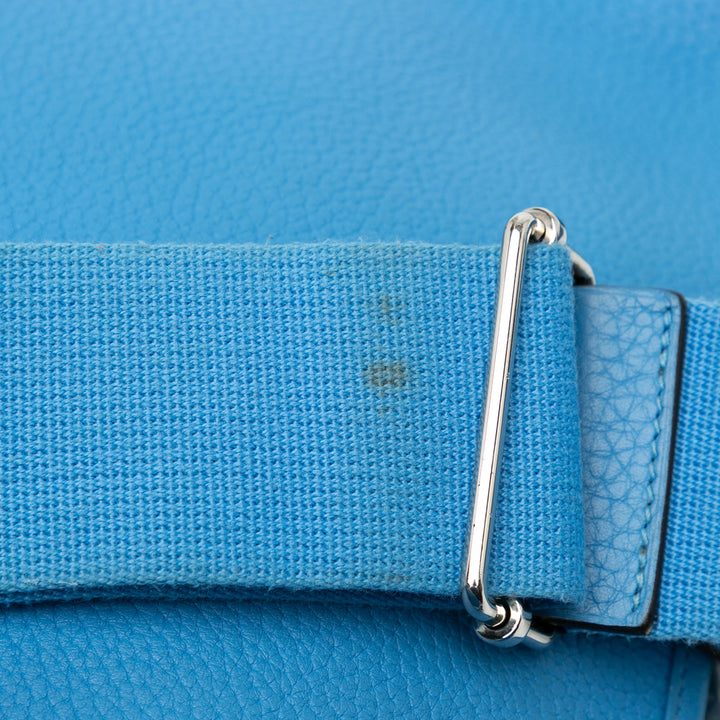 Hermès Clemence Evelyne III GM Blue - GABY PARIS