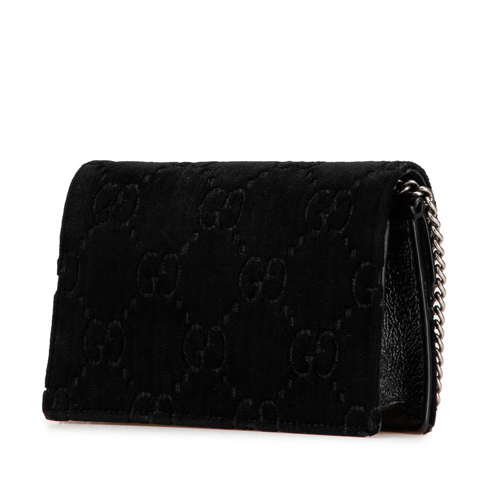 Super Mini GG Velvet Dionysus Crossbody Black - Gaby Paris
