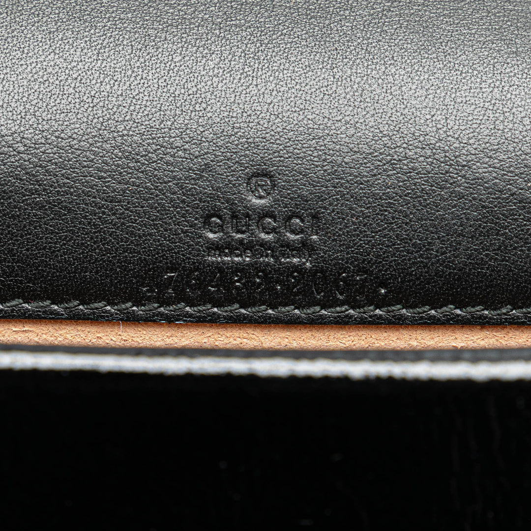 Super Mini GG Velvet Dionysus Crossbody Black - Gaby Paris