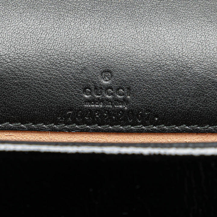 Super Mini GG Velvet Dionysus Crossbody Black - Gaby Paris
