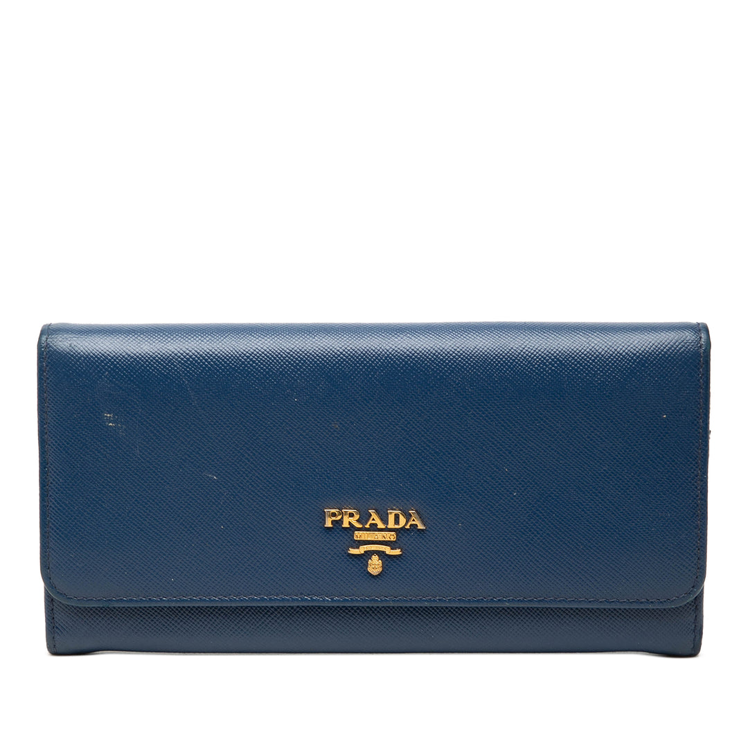Prada Saffiano Lux Continental Portefeuille