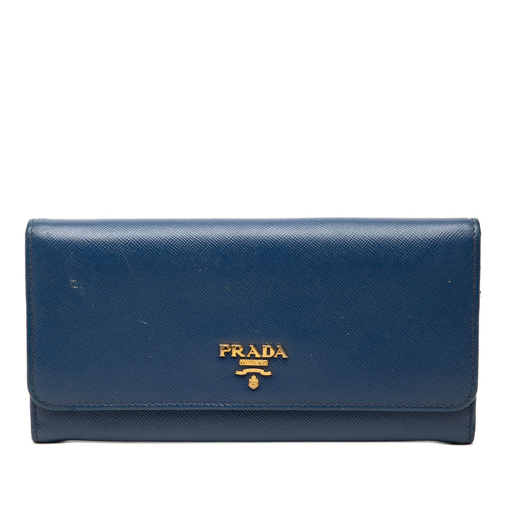 Prada Saffiano Lux Continental Portefeuille