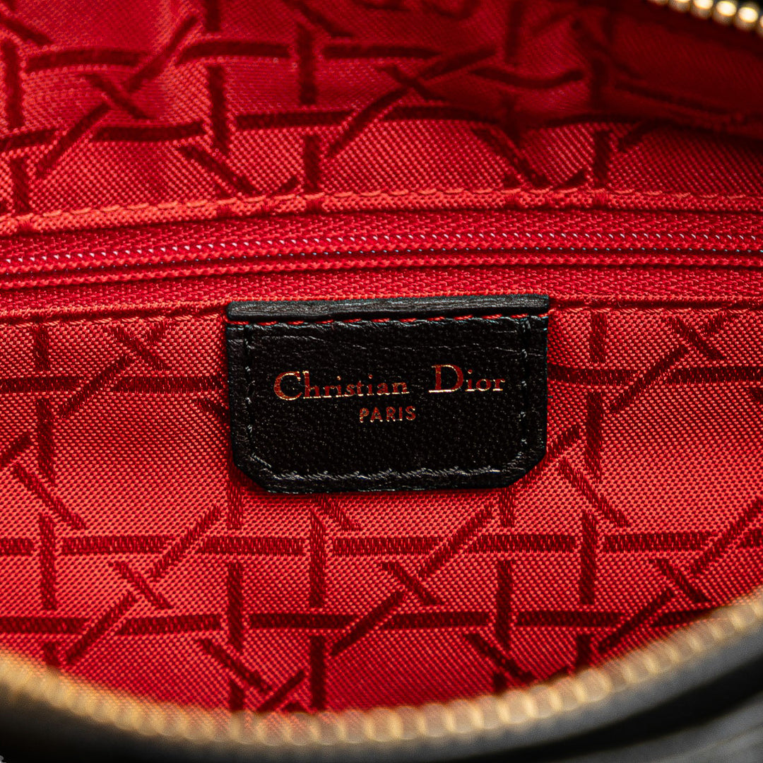 Dior Medium Cuir d’agneau Cannage Lady Dior Noir – GABY PARIS Authentique