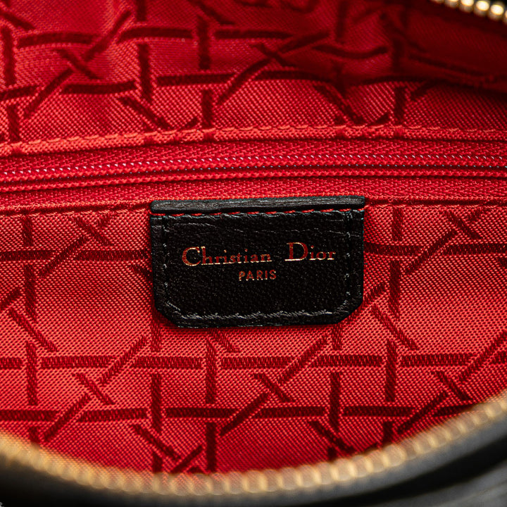 Dior Medium Cuir d’agneau Cannage Lady Dior Noir – GABY PARIS Authentique