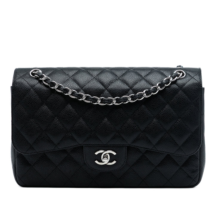 Chanel Jumbo Classic Caviar Double rabat