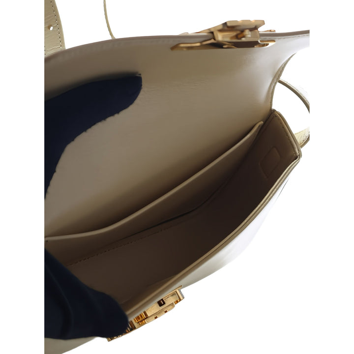 Celine Sac porté épaule brillant Triomphe Claude Cuir de veau Jaune – vue 3 – GABY PARIS