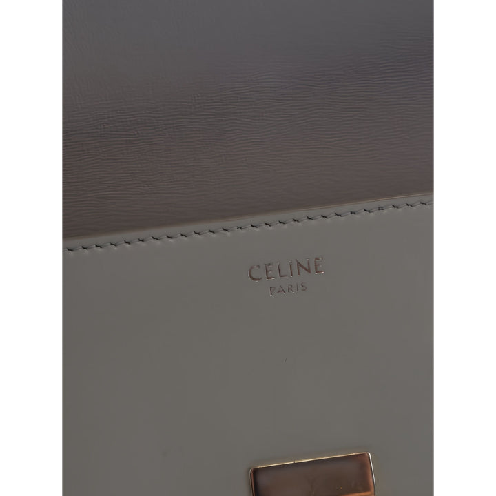 Celine Sac porté épaule brillant Triomphe Claude Cuir de veau Jaune – vue 4 – GABY PARIS