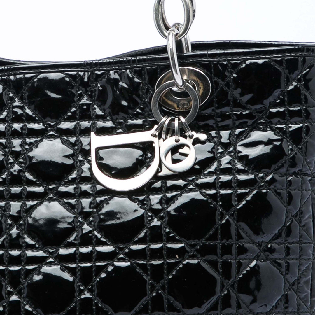 Dior Cabas Cannage Lady Dior Souple Noir – vue 5 – GABY PARIS