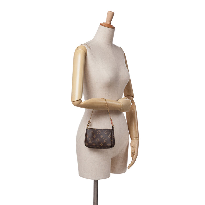 Monogram Mini Pochette Accessoires Brown - Gaby Paris