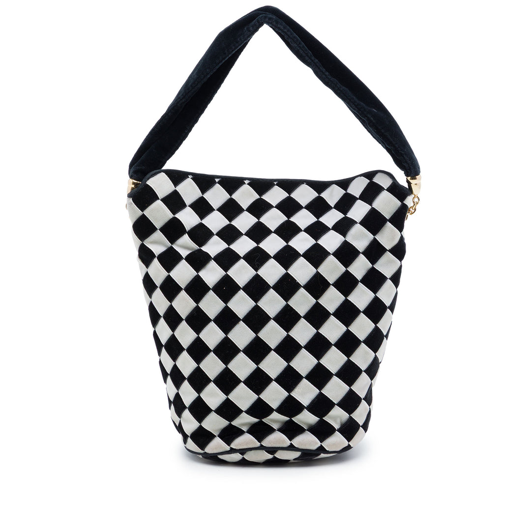 Bottega Veneta Bicolore Intrecciato Sac seau Velours