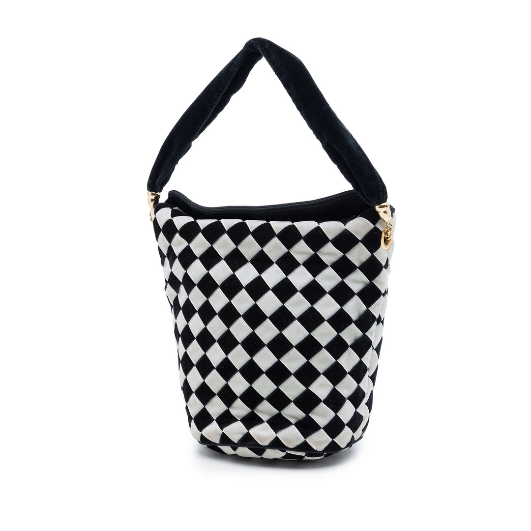 Bottega Veneta Bicolore Intrecciato Sac seau Velours