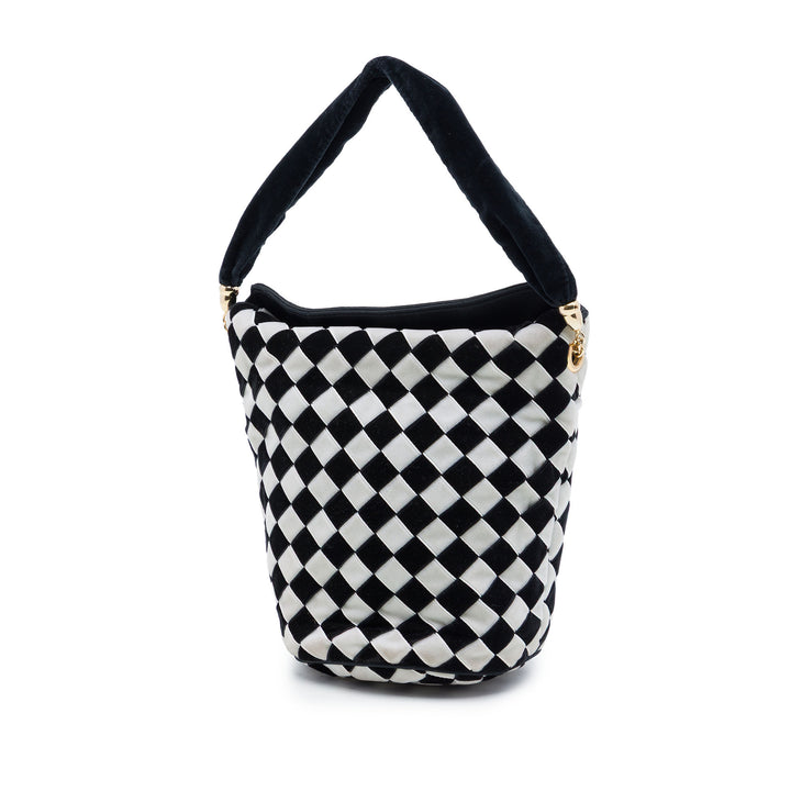Bottega Veneta Bicolore Intrecciato Sac seau Velours