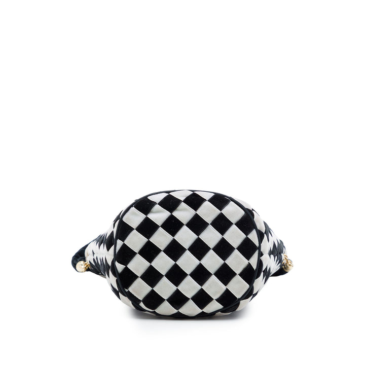 Bottega Veneta Bicolore Intrecciato Sac seau Velours