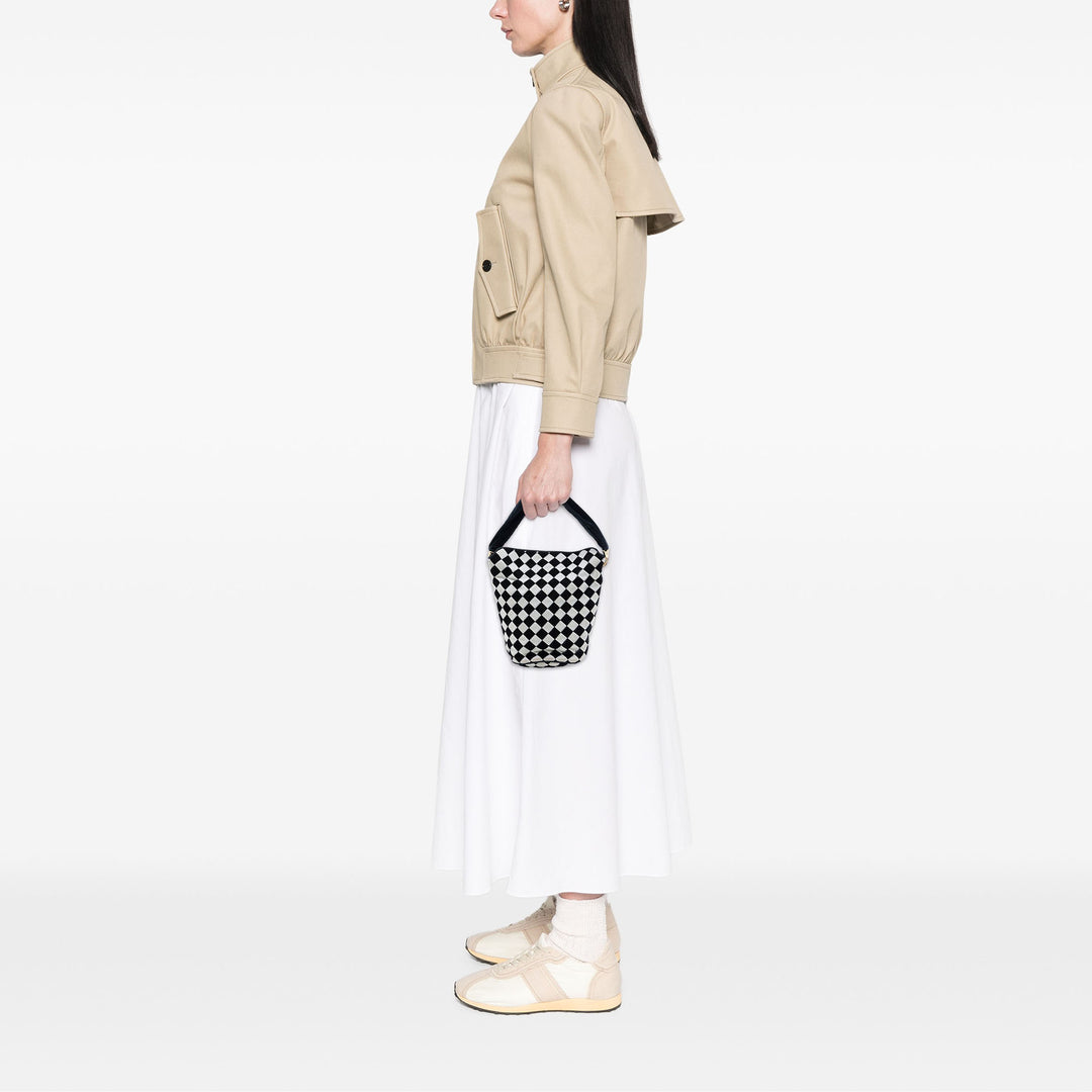 Bottega Veneta Bicolore Intrecciato Sac seau Velours