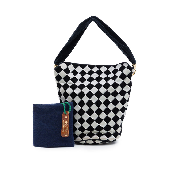 Bottega Veneta Bicolore Intrecciato Sac seau Velours