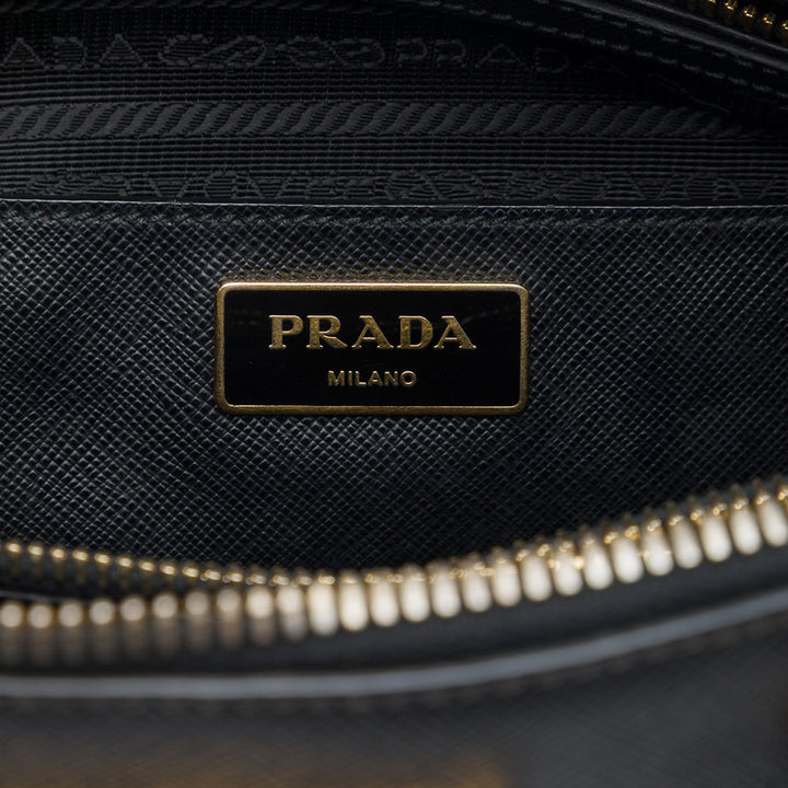 Prada Sac à main Lux Promenade Saffiano Moyen Noir – vue 5 – GABY PARIS
