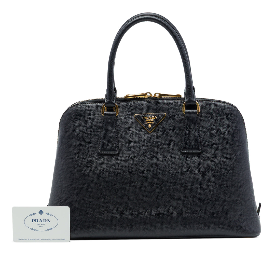 Prada Sac à main Lux Promenade Saffiano Moyen Noir – vue 7 – GABY PARIS