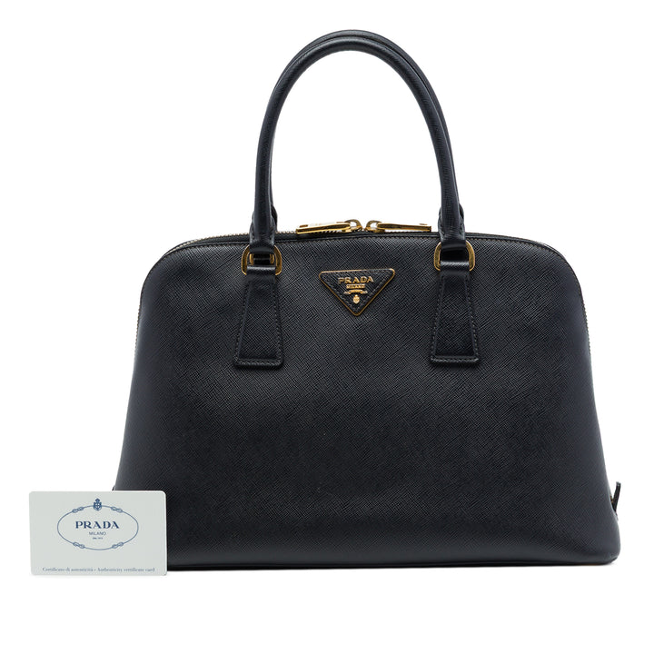 Prada Sac à main Lux Promenade Saffiano Moyen Noir – vue 7 – GABY PARIS