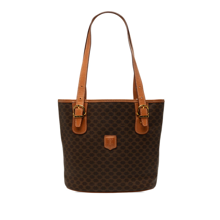 Celine Macadam Cabas Toile enduite Marron – vue principale – GABY PARIS