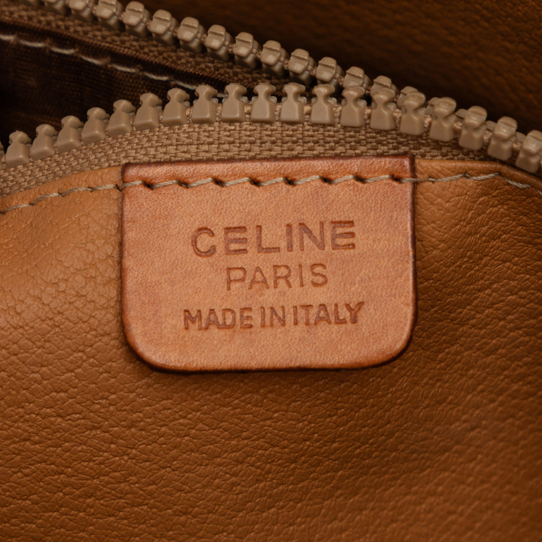 Celine Macadam Cabas Toile enduite Marron – vue 5 – GABY PARIS