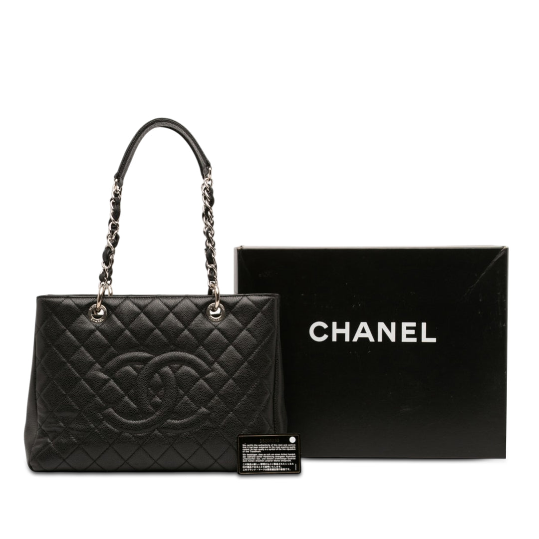Chanel Cabas Cuir caviar Noir – vue 7 – GABY PARIS