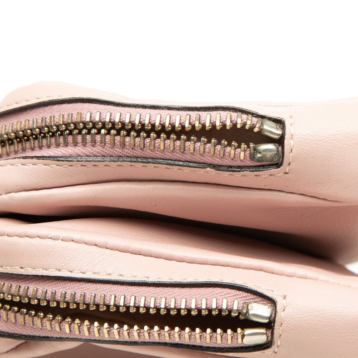 Valentino Cuir Rockstud Double Zip Sac porté croisé