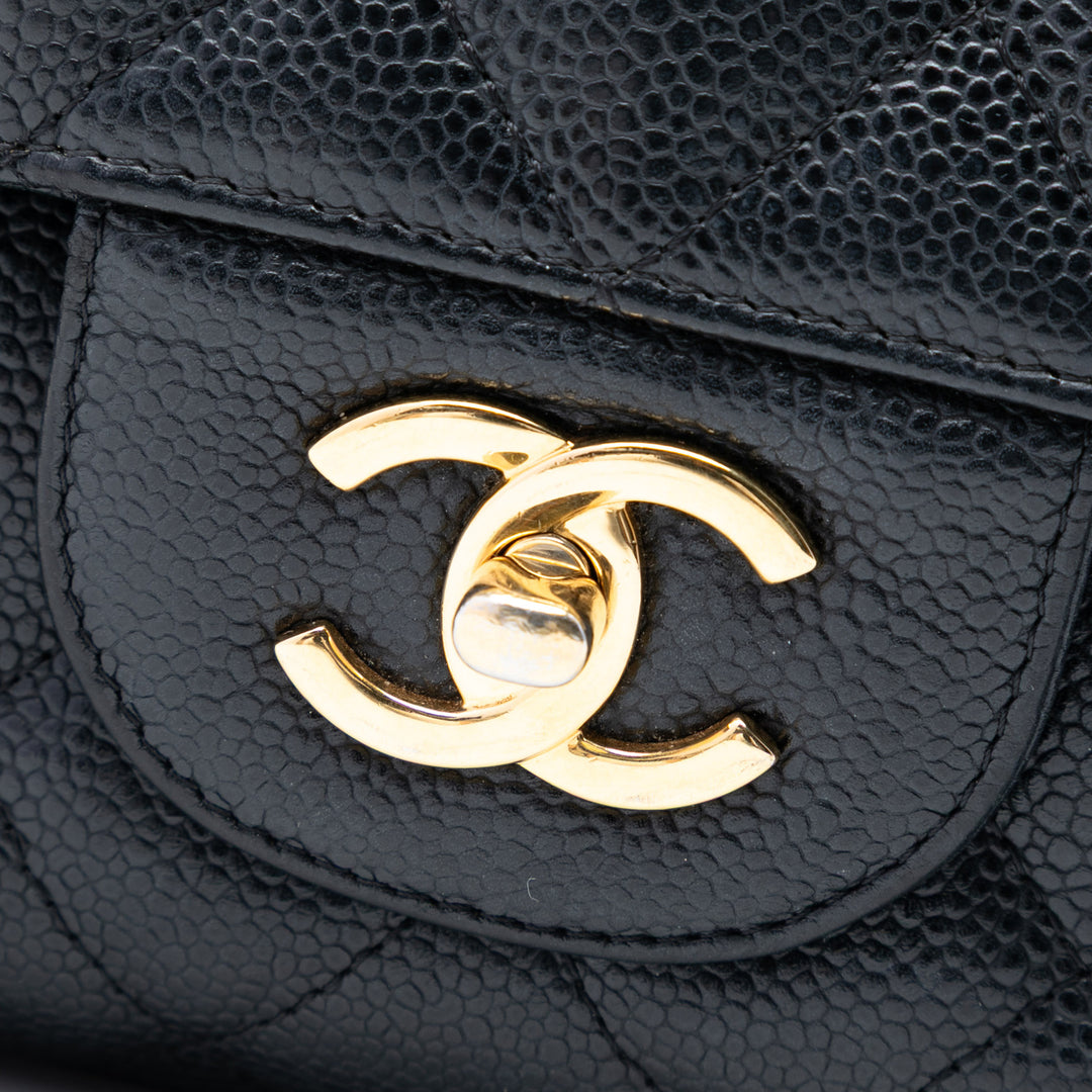 Chanel Jumbo Classic Caviar Double rabat