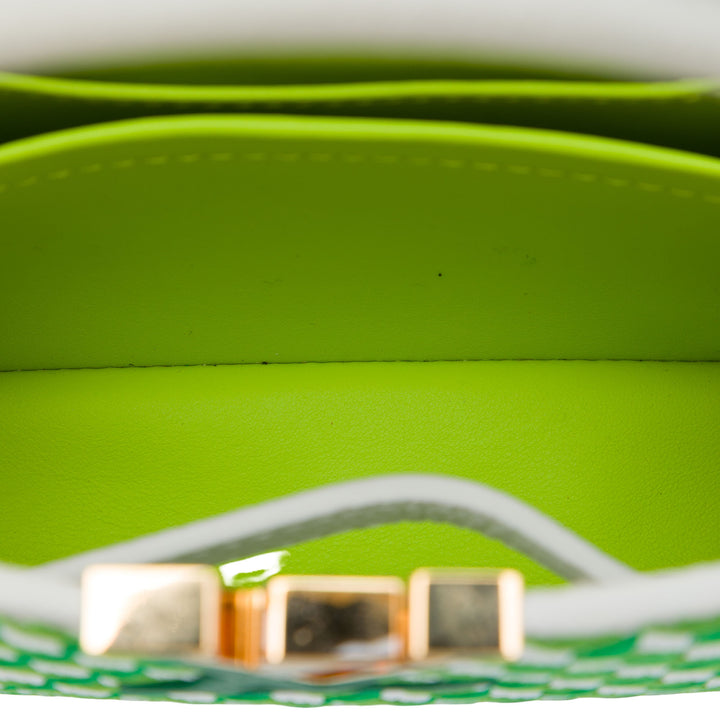 brodé Capucines Mini taurillon Vert