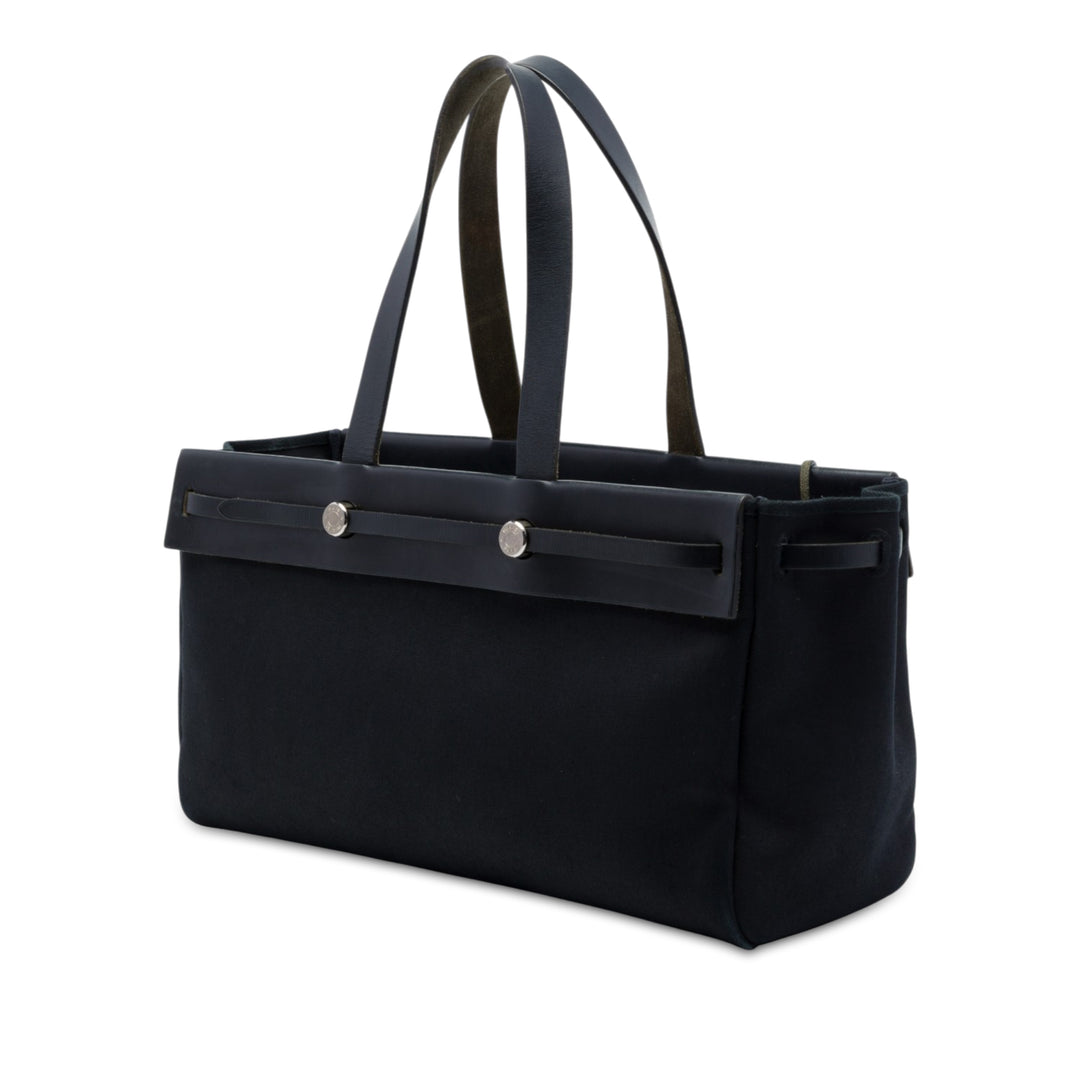 Hermès Vache Hunter Herbag Cabas MM Noir