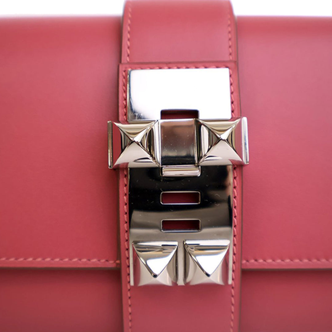Hermès Tadelakt Medor Pochette 23 Rose