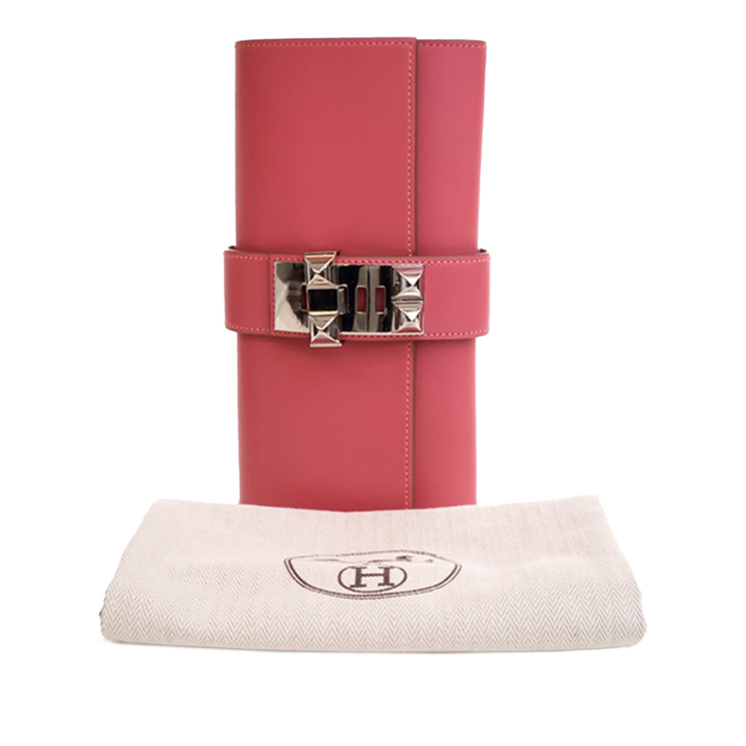 Hermès Tadelakt Medor Pochette 23 Rose