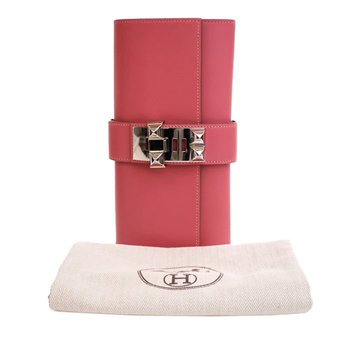 Hermès Tadelakt Medor Pochette 23 Rose