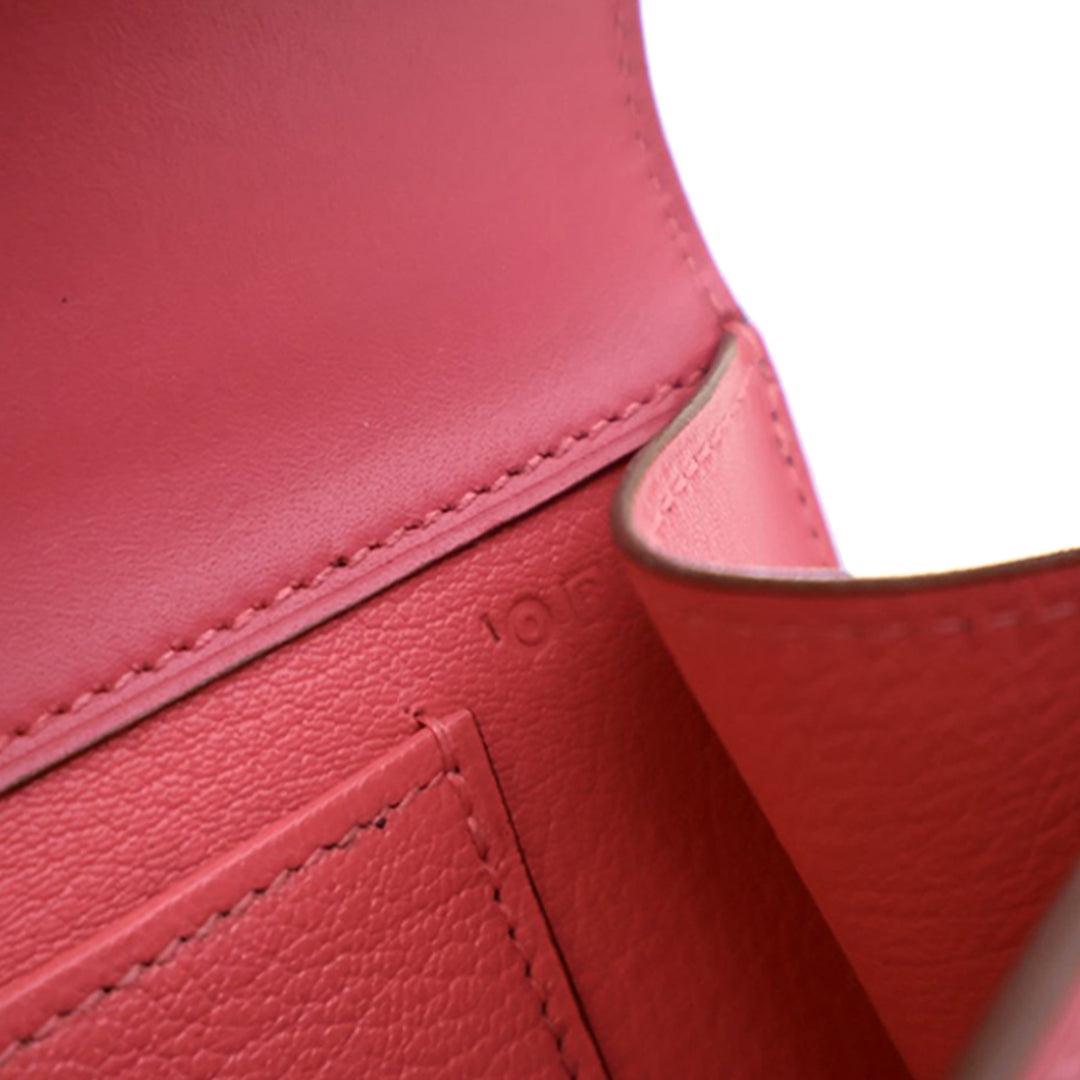 Hermès Tadelakt Medor Pochette 23 Rose