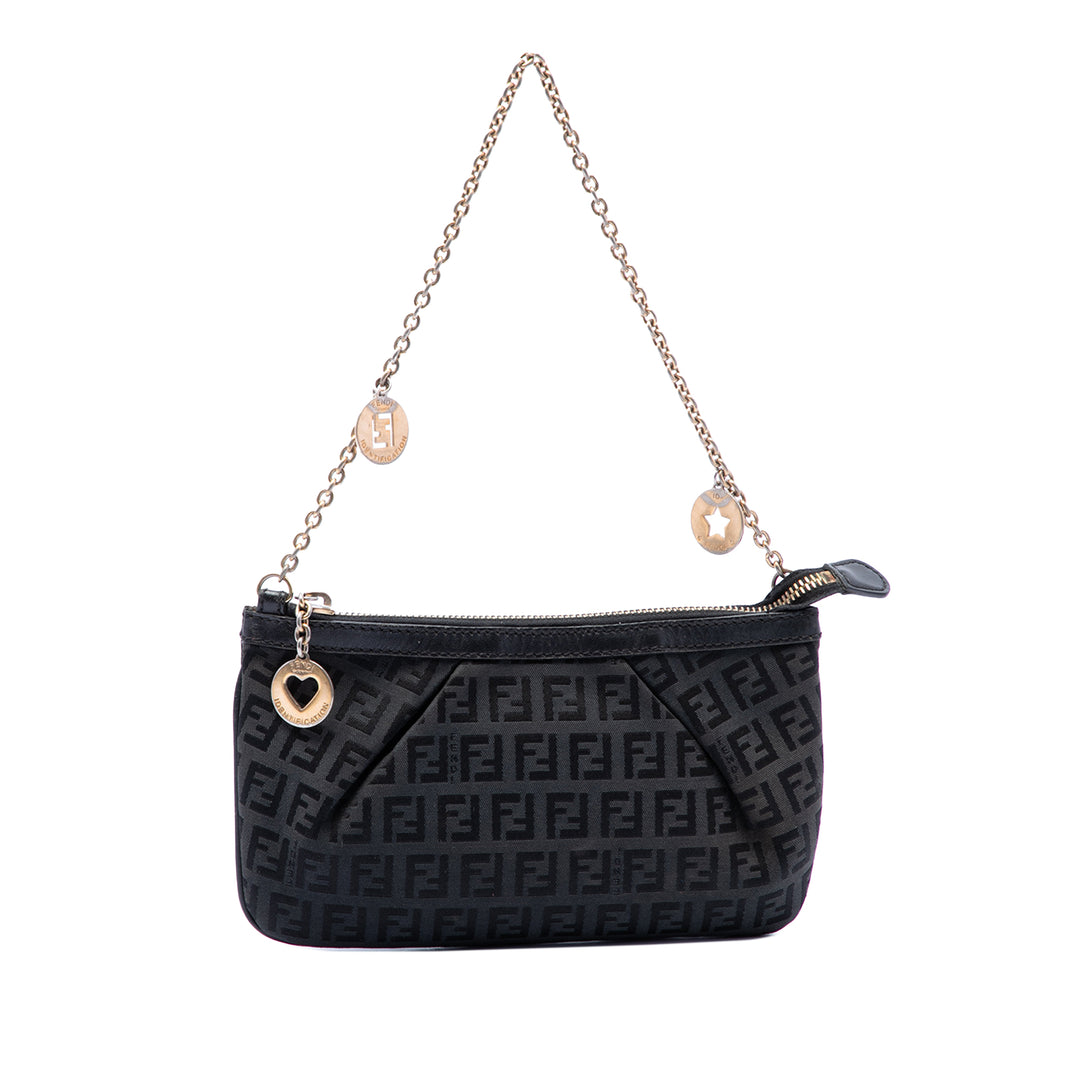 Fendi Zucchino Chaîne Pochette Toile