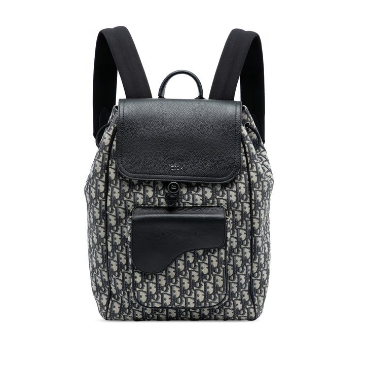 Dior Oblique Toile Saddle Sac à dos
